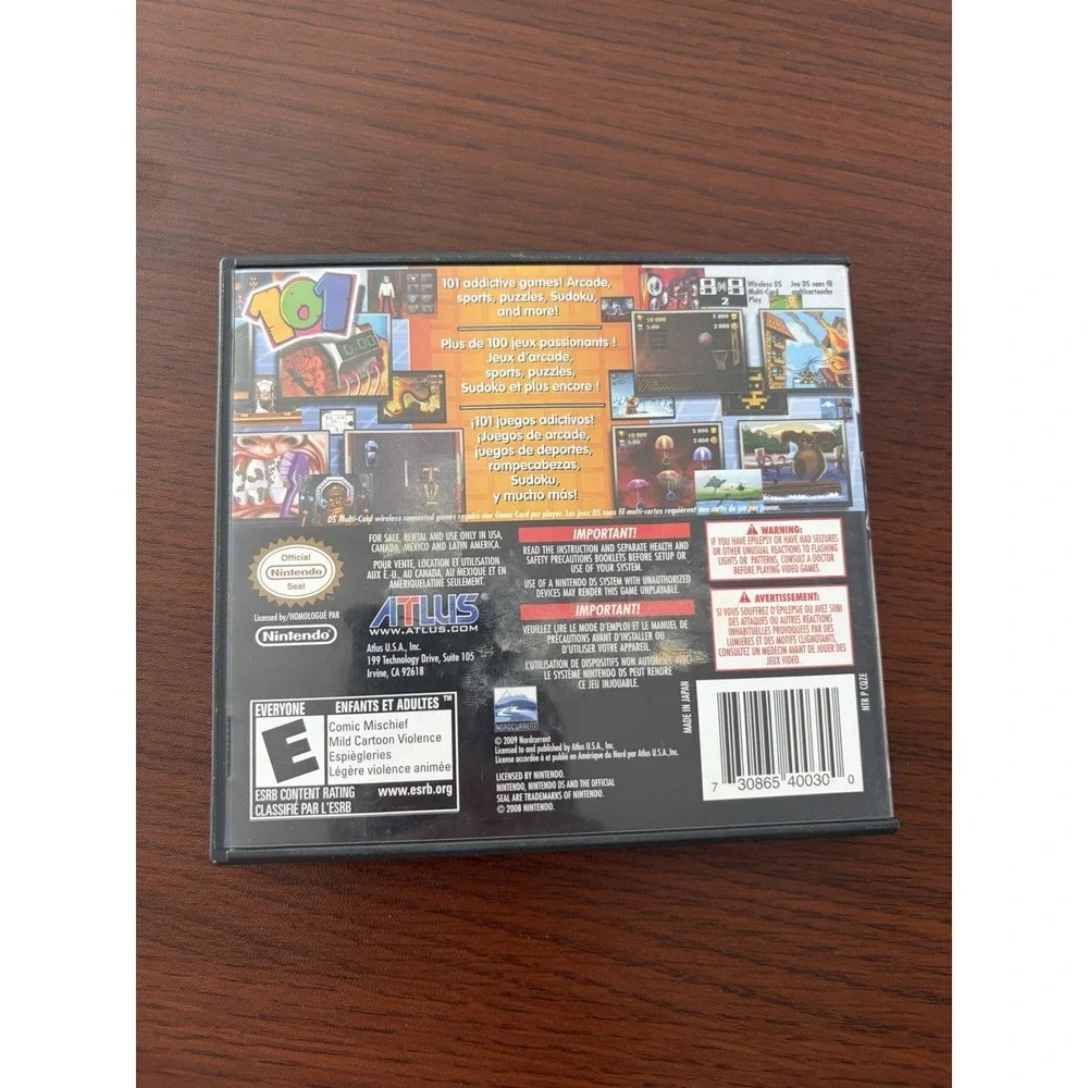 Nintendo DS 101-in-1 Explosive Megamix Video Game CIB Tested NDS ATLUS